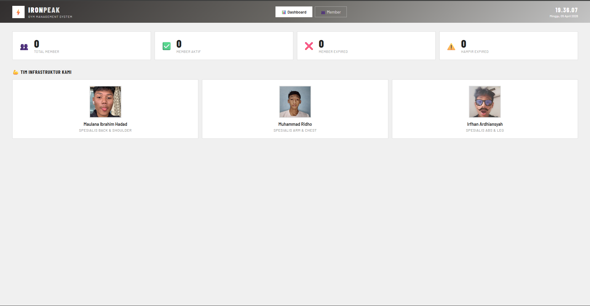 IRONPEAK-GymManagement